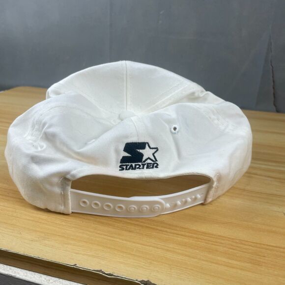 Vintage Chicago Bulls 1996 Starter Snapback Cap Hat White The Greatest Team Ever - Picture 4 of 7